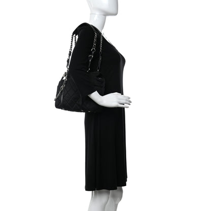 Prada Nylon Tessuto Quilted Chain Shoulder Bag Black 2 of 9