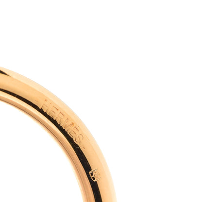 Hermes Swift Loop Earrings Gold Black 4 of 6