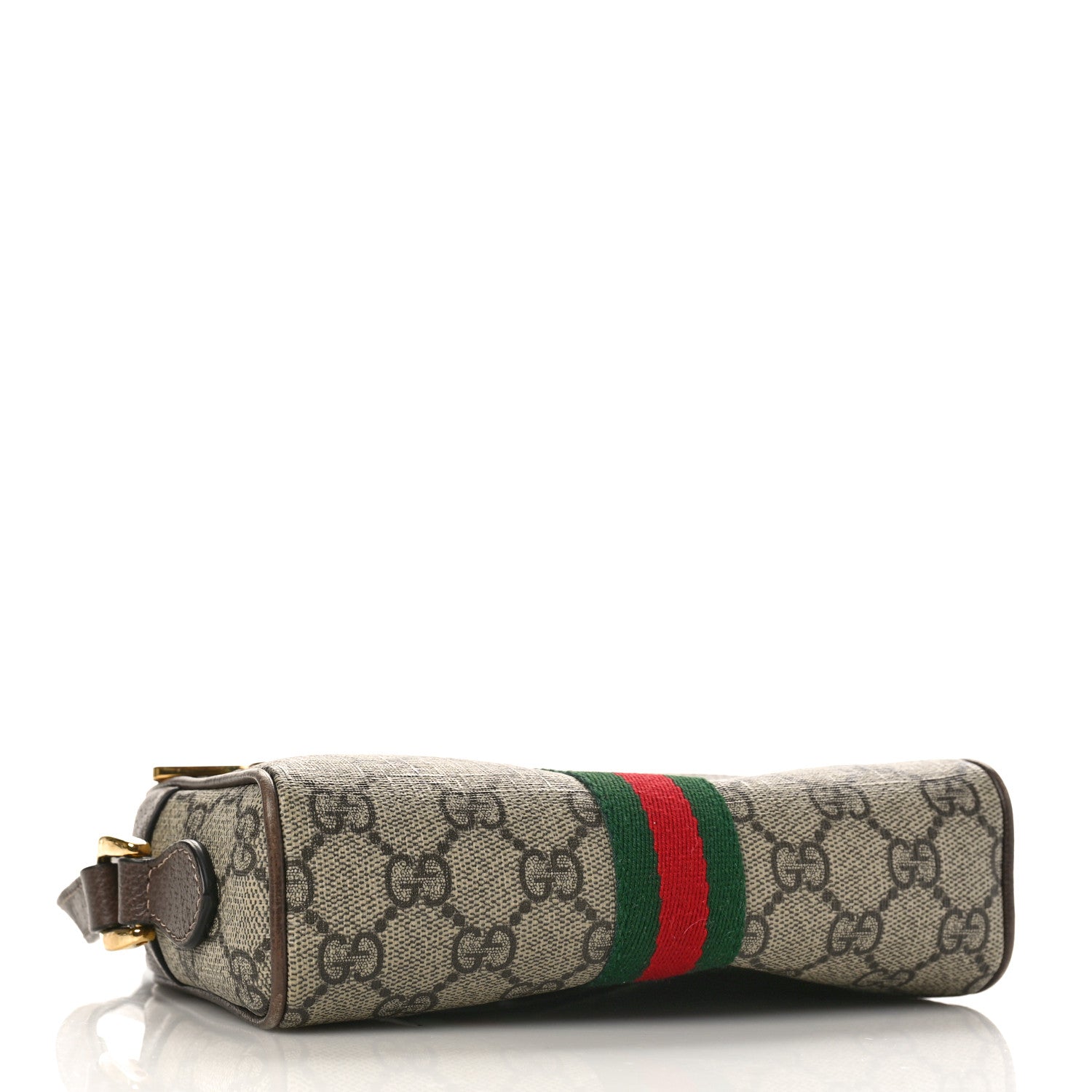 Gucci GG Supreme Monogram Web Mini Ophidia Shoulder Bag Brown 4 of 12