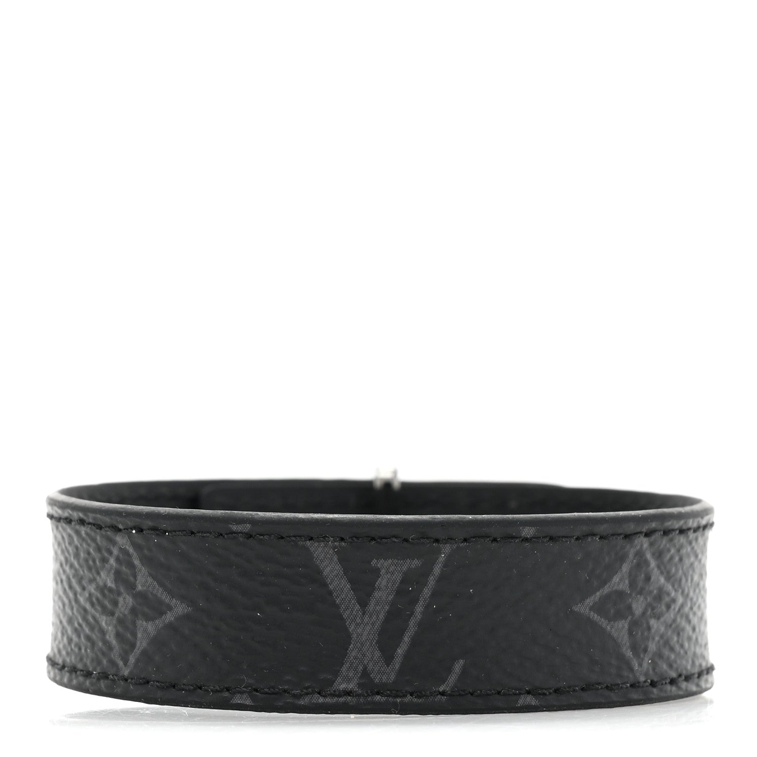 Louis Vuitton Monogram Eclipse LV Slim Bracelet 19 2 of 7