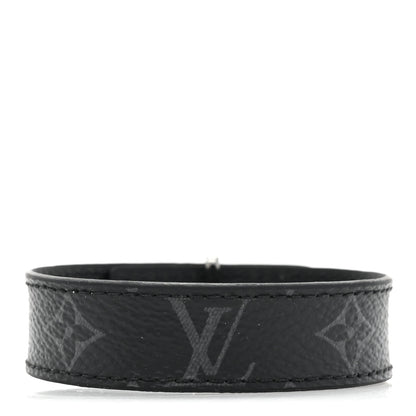 Louis Vuitton Monogram Eclipse LV Slim Bracelet 19 2 of 7