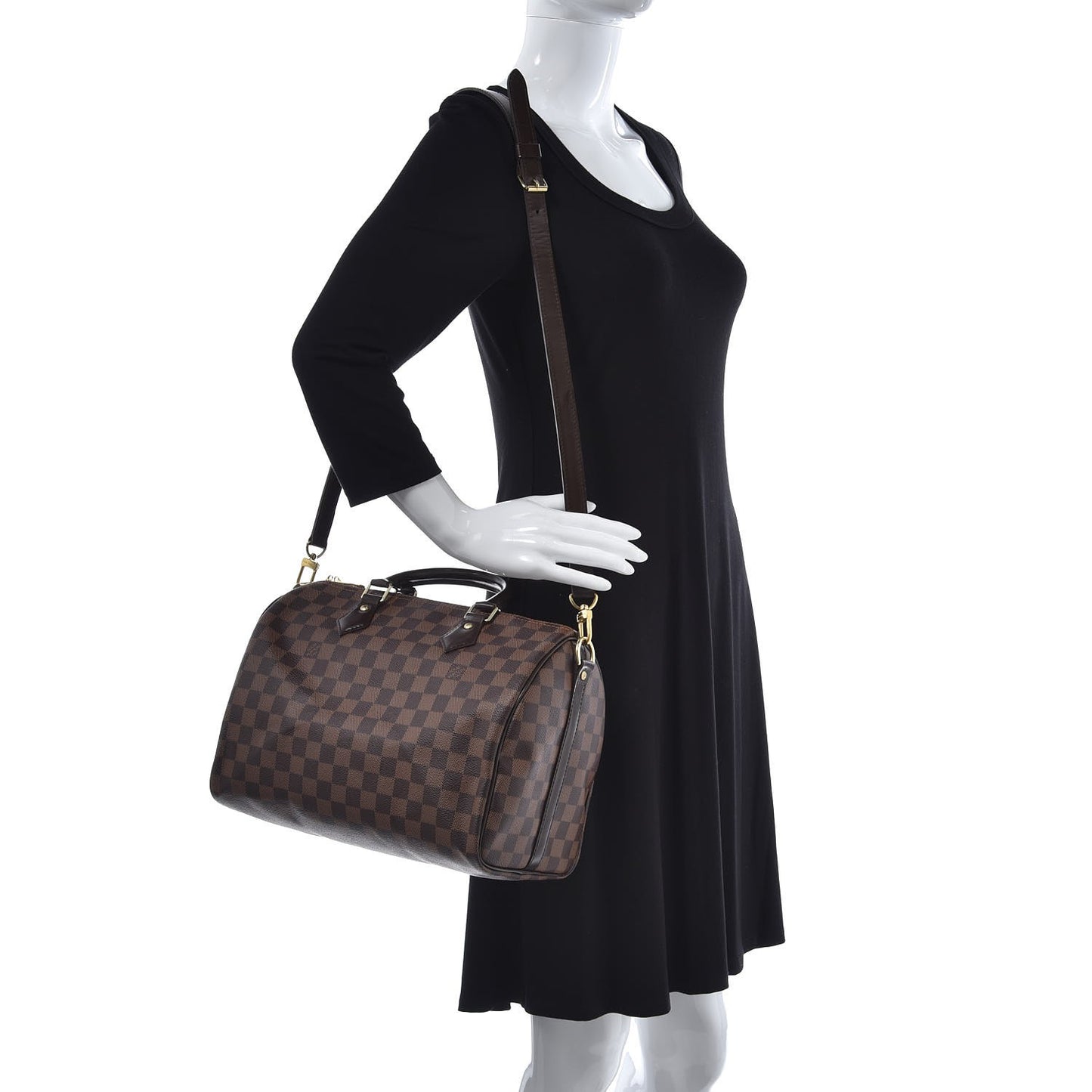 Damier Ebene Speedy Bandouliere 30