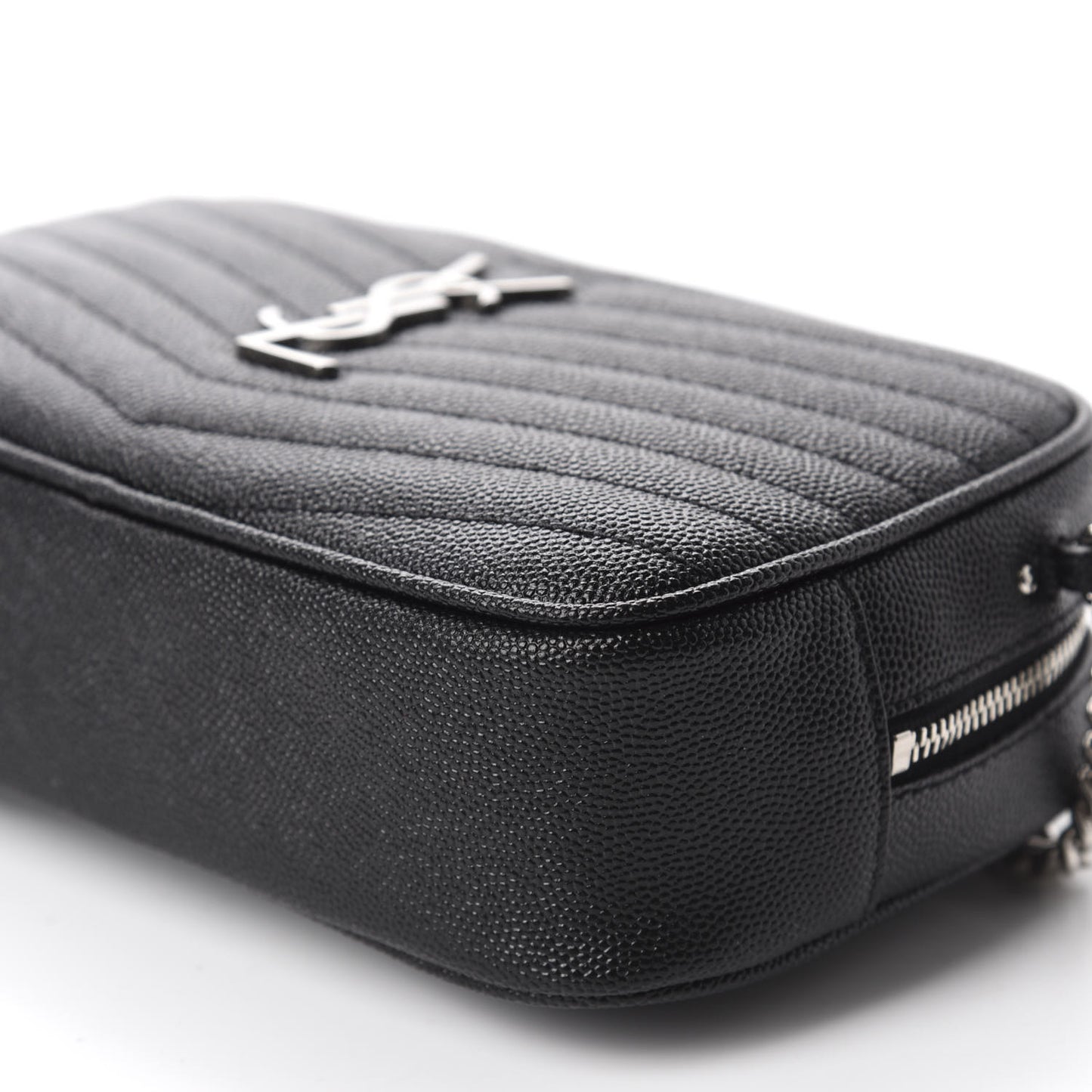 Grain De Poudre Matelasse Monogram Mini Lou Camera Bag Black