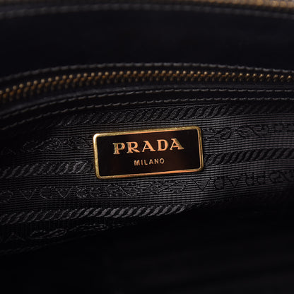 Prada Saffiano Small Galleria Double Zip Tote Black 10 of 20