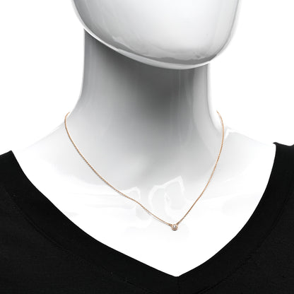 Tiffany 18K Rose Gold Diamond .05ct Elsa Peretti Diamonds by the Yard Pendant Necklace 2 of 4