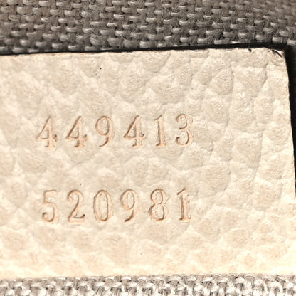 Gucci Monogram Dollar Calfskin Mini Bree Messenger Bag Beige Ebony Avoire 6 of 13