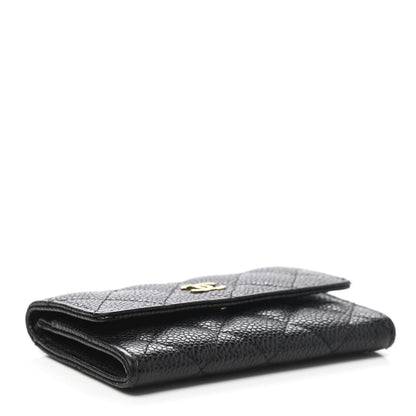 Chanel Caviar Quilted Flap Card Holder Black 4 of 10