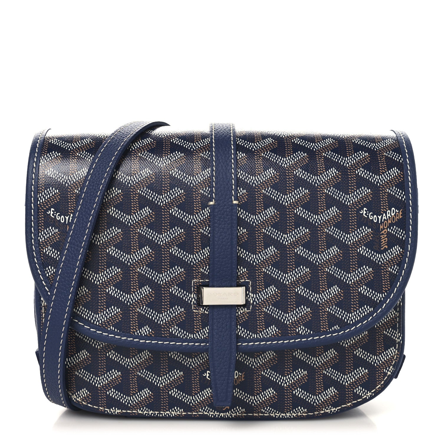 Goyard Goyardine Belvedere II PM Messenger Bag Navy 1 of 9