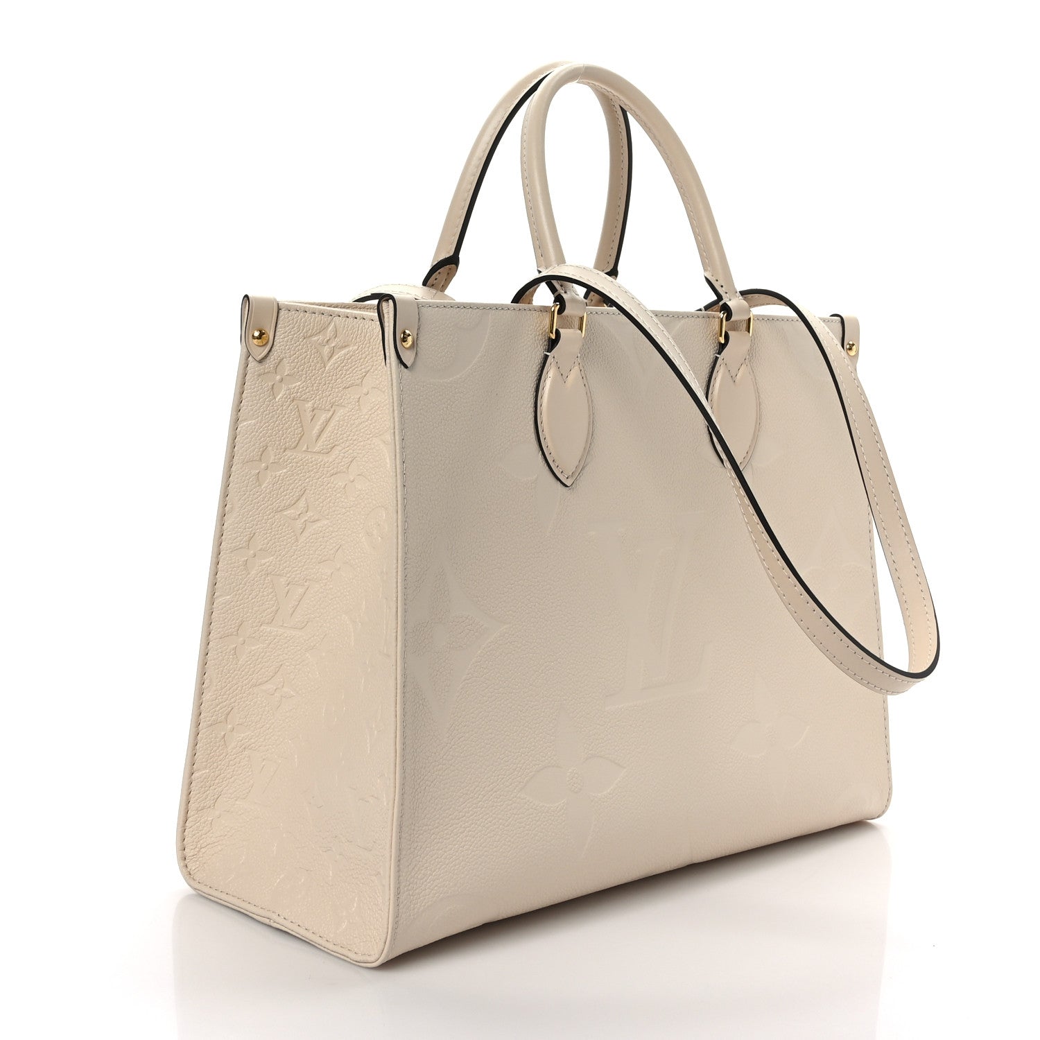 Louis Vuitton Empreinte Monogram Giant Onthego MM Creme 3 of 8