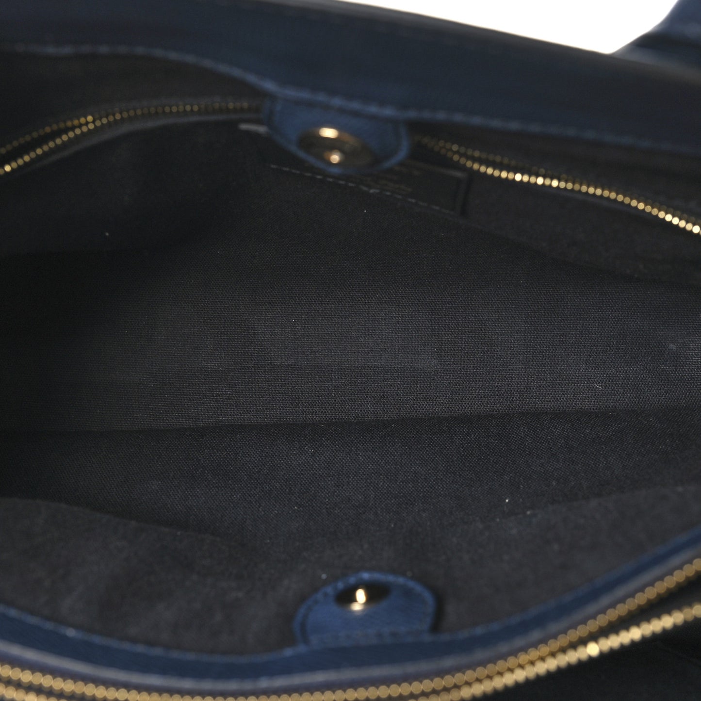 Grainy Calfskin House Check Large Banner Tote Ink Blue