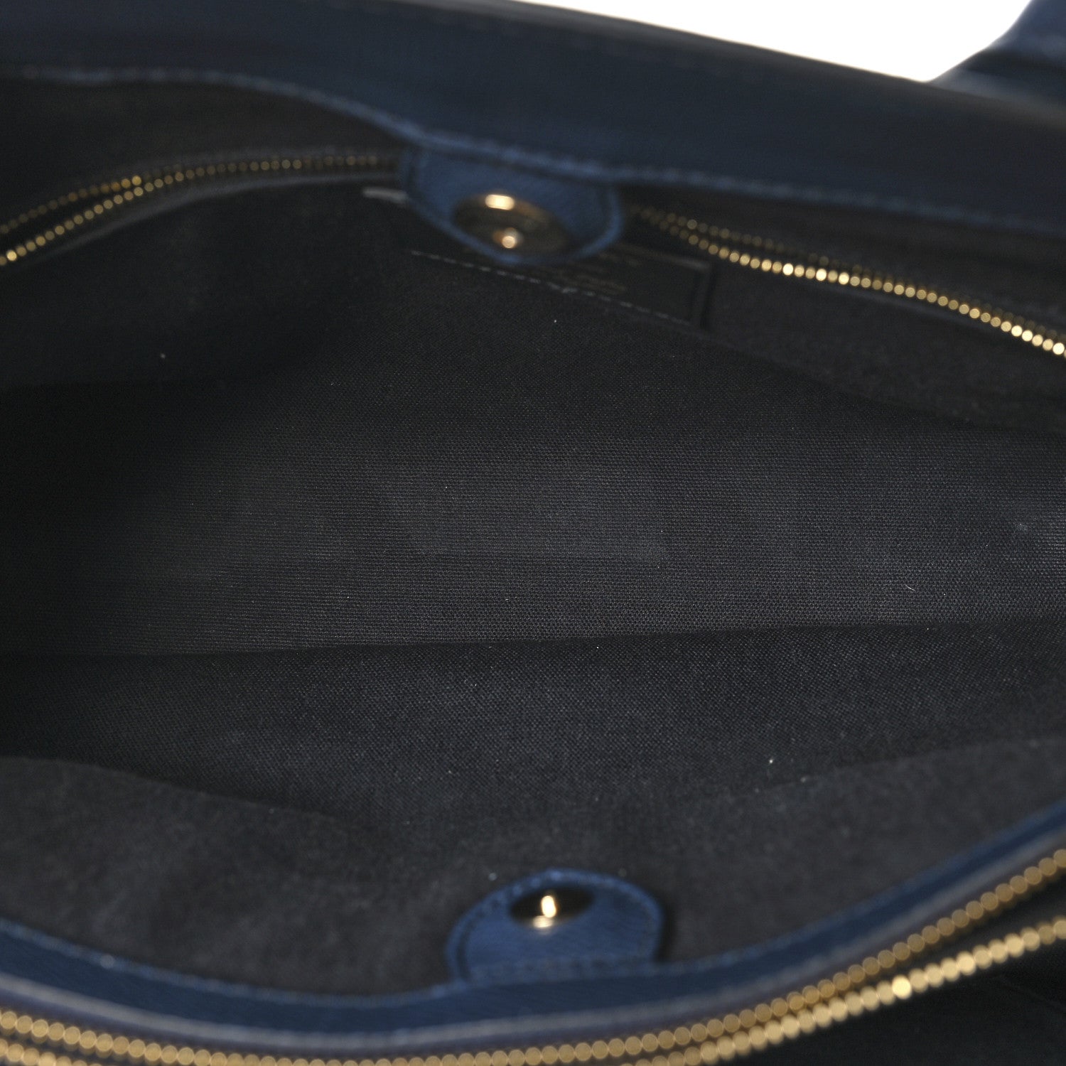 Burberry Grainy Calfskin House Check Large Banner Tote Ink Blue 5 of 10