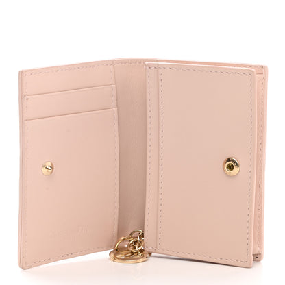 Christian Dior Lambskin Cannage Small Lady Dior Flap Card Holder Light Pink 5 of 8