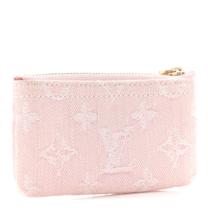 Louis Vuitton Monogram Denim Key Pouch Washed Pink Washed Pink 3 of 6