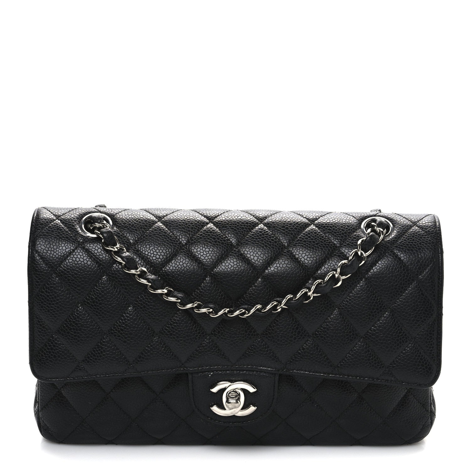Chanel Caviar Quilted Medium Double Flap Black 1 of 11