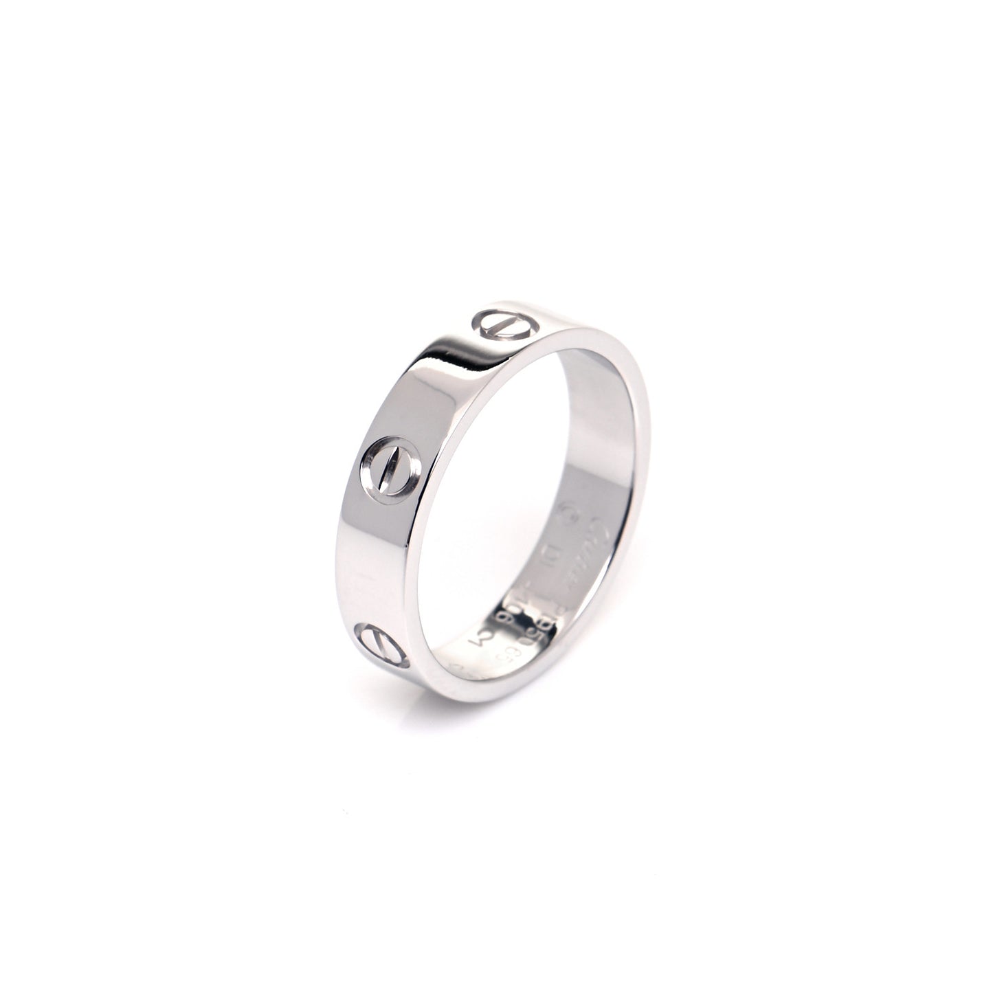 Platinum 5.5mm LOVE Ring 65 11