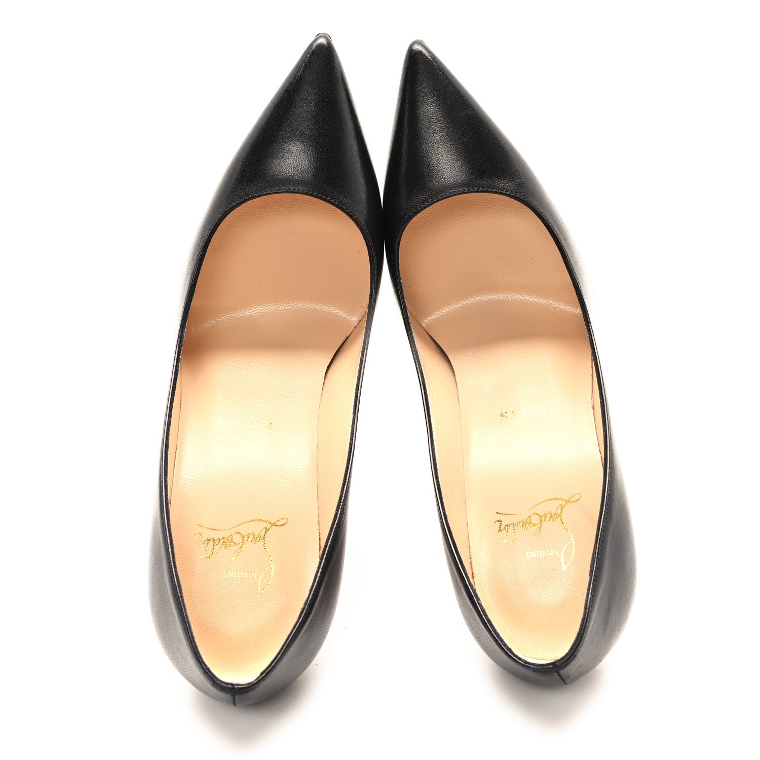 Christian Louboutin Shiny Nappa Kate 100 Pumps 35.5 Black 2 of 9