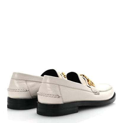 Gucci Goatskin Womens Logo 15mm Loafers 40.5 Mystic White 5 of 14