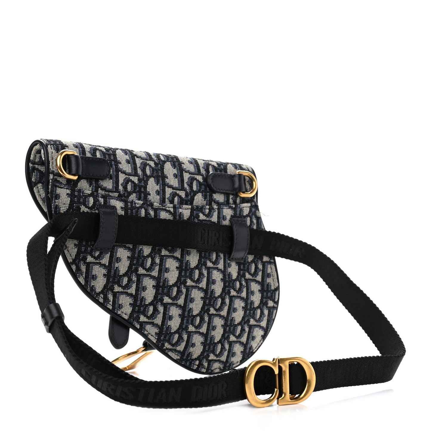 Oblique Saddle Belt Pouch Blue