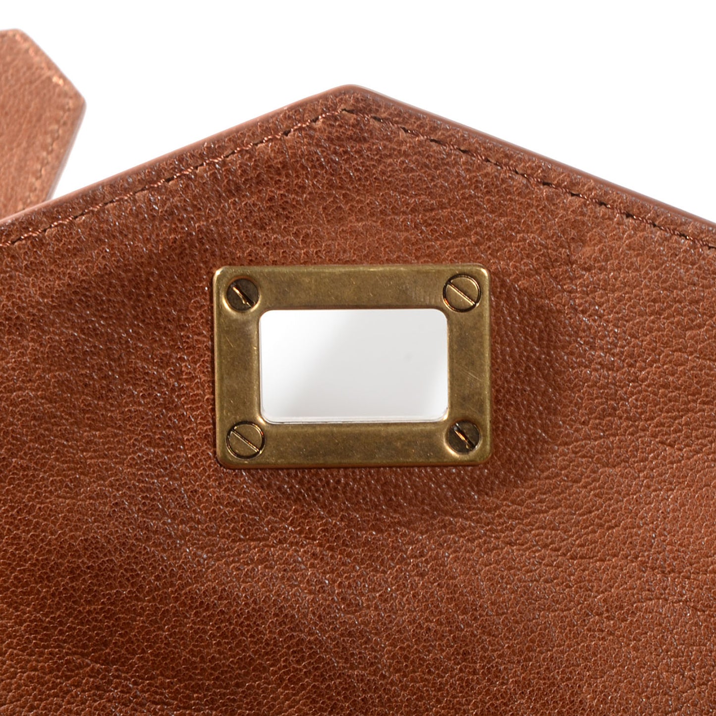 Lux Leather PS1 Pochette Clutch Saddle