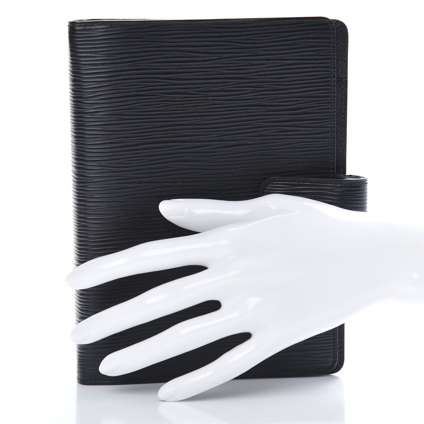 Epi Medium Ring Agenda Cover Black