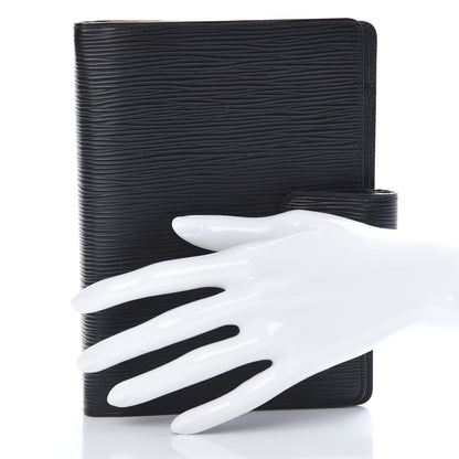 Louis Vuitton Epi Medium Ring Agenda Cover Black 2 of 9