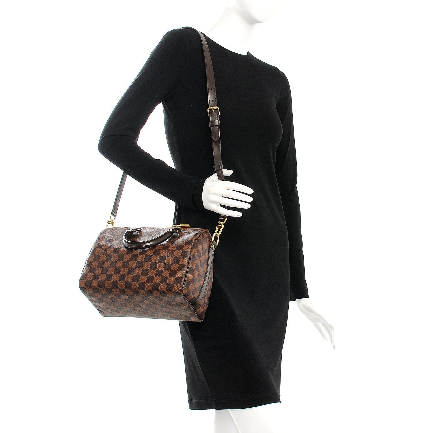 Louis Vuitton Damier Ebene Speedy Bandouliere 25 2 of 10