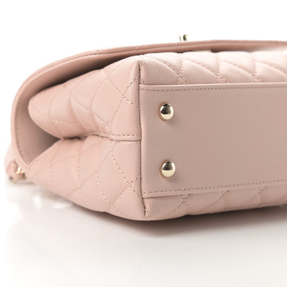 Chanel Caviar Quilted Mini Coco Handle Flap Light Pink 9 of 11