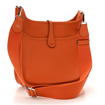 Hermes Taurillon Clemence Evelyne III PM Orange 3 of 11