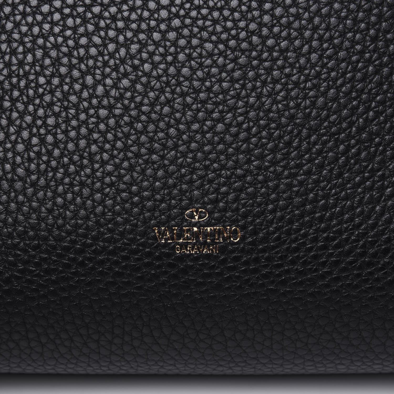 Valentino Garavani Pebbled Calfskin Rockstud Flip Lock Flap Messenger Black 15 of 17