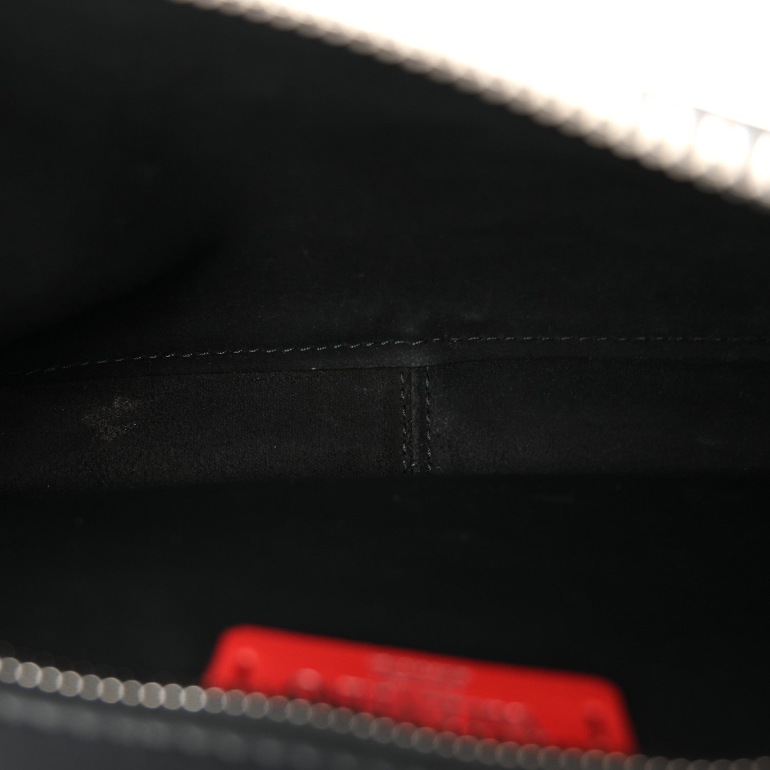 Valentino Garavani Calfskin VLTN Belt Bag Black White 5 of 9