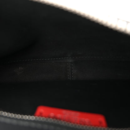Valentino Garavani Calfskin VLTN Belt Bag Black White 5 of 9