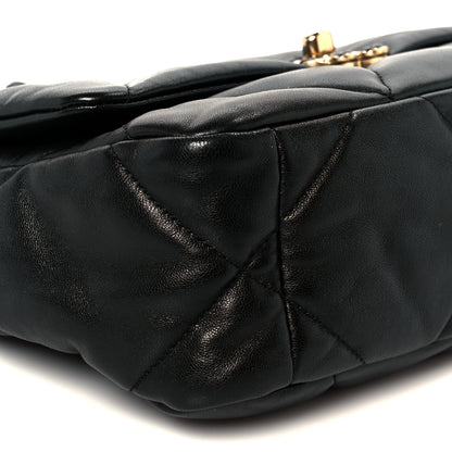 Chanel Goatskin Quilted Medium Chanel 19 Flap Black 9 of 10