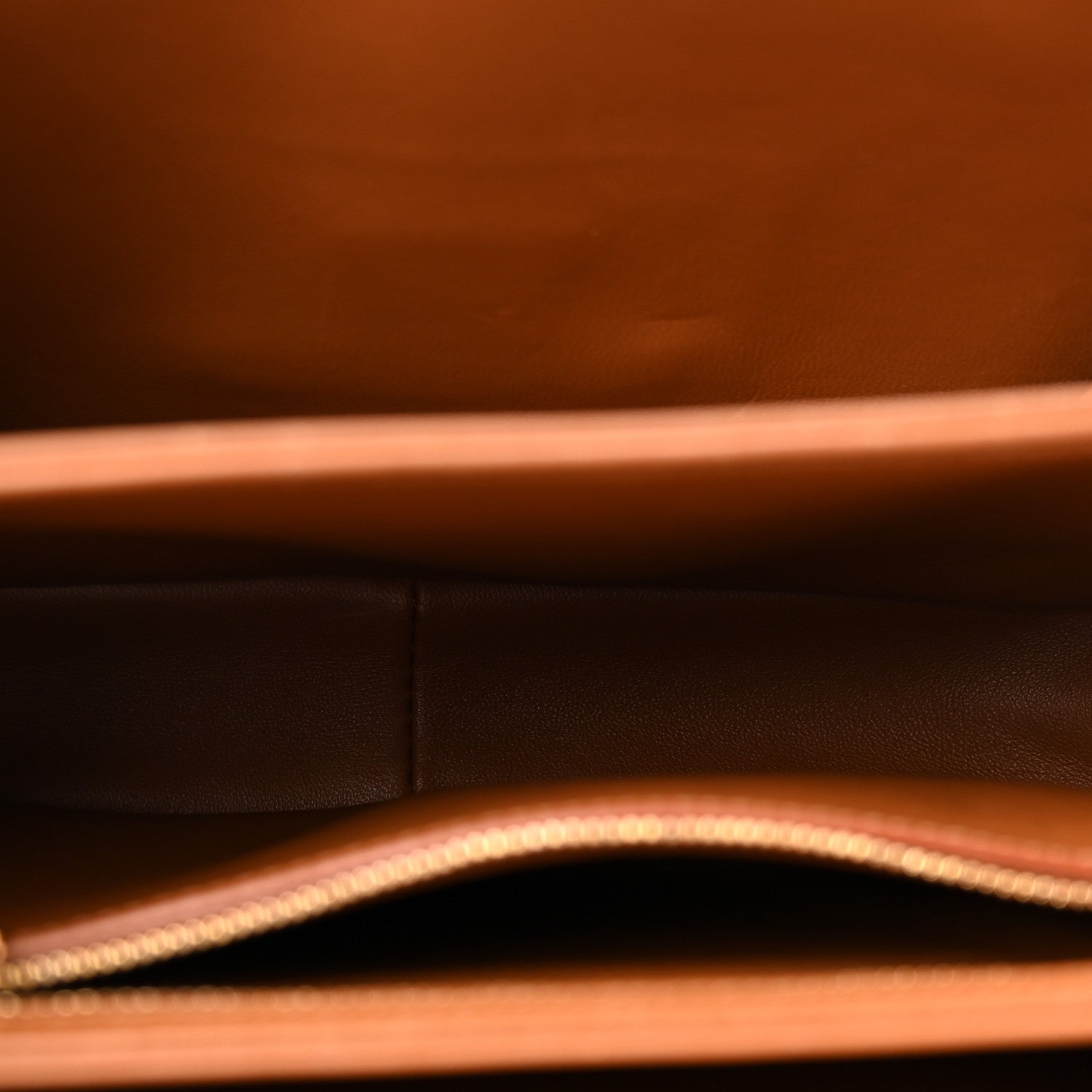Celine Textile Natural Calfskin Medium Triomphe Bag White Tan 5 of 14