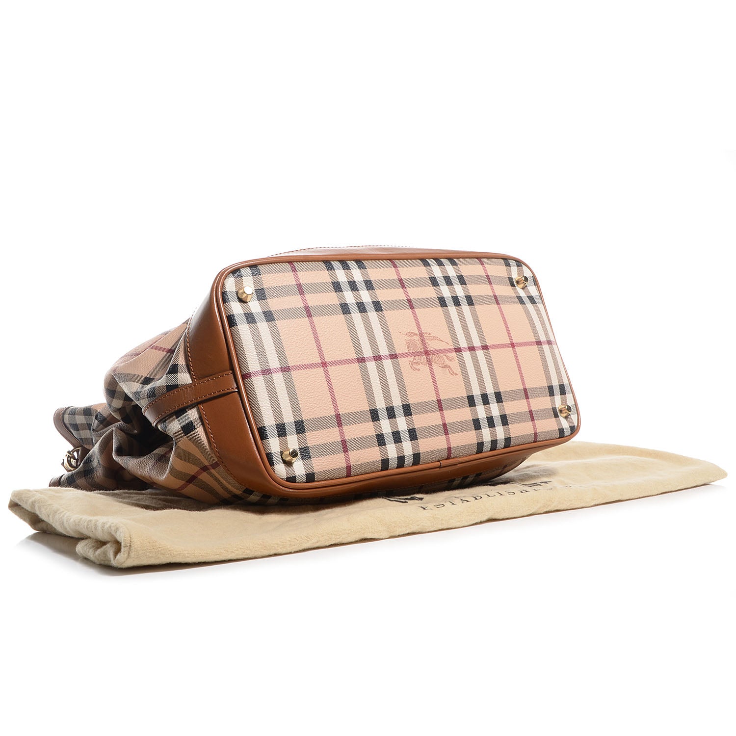 Burberry Haymarket Check Medium Golderton Tote 5 of 11