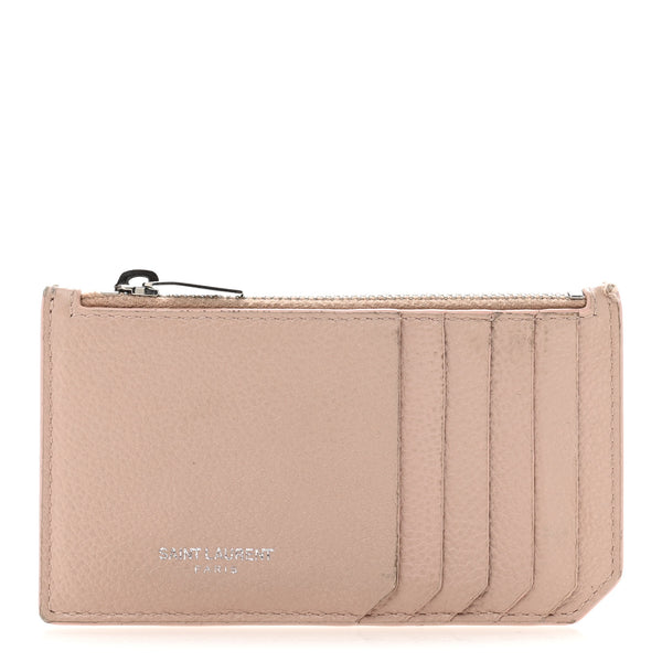 ガードル Zipped Card Holder IN GRAINED CALFSKIN - TEAL BLUE | CELINE