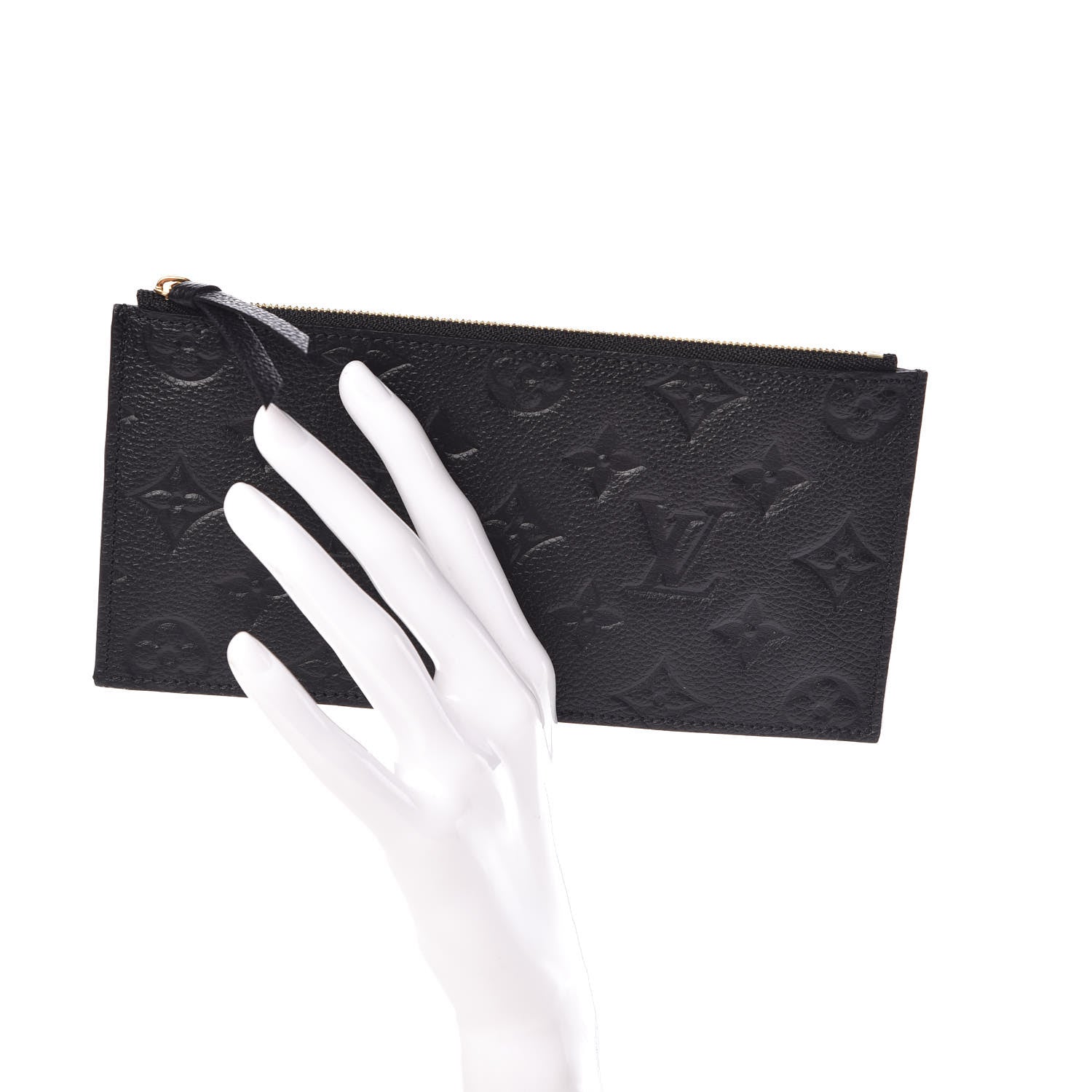 Louis Vuitton Empreinte Felicie Chain Wallet Zippered Insert Black 2 of 6