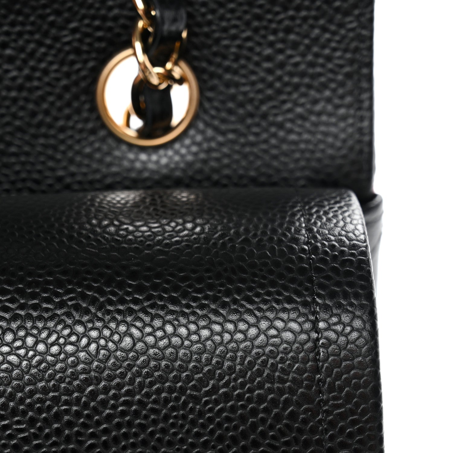 Chanel Caviar Quilted Medium Double Flap Black 11 of 13