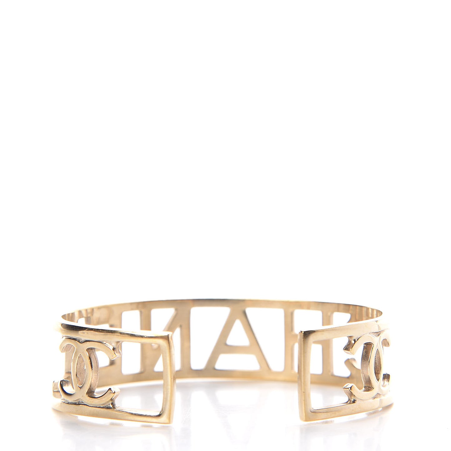 Metal Logo Cuff Gold
