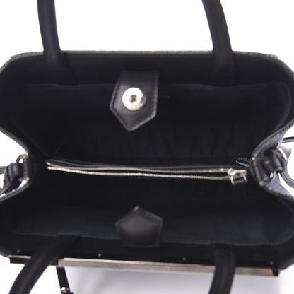 Fendi Denim Petite 2Jours Tote Blue Black 4 of 9