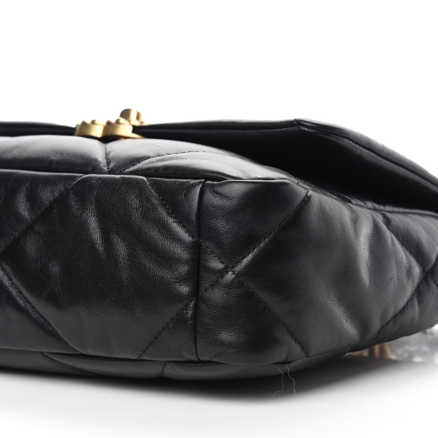 Goatskin Quilted Medium Chanel 19 Flap Black