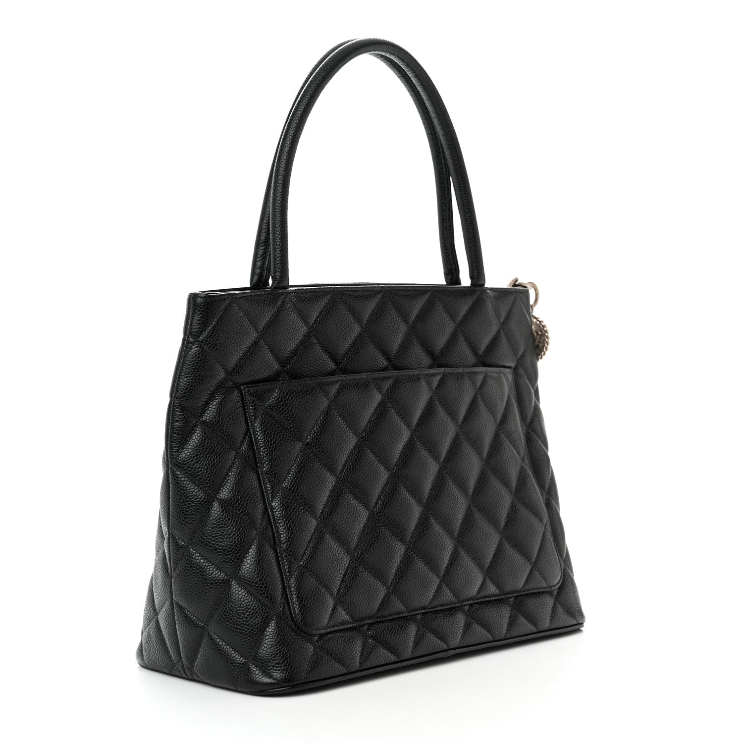 Chanel Caviar Quilted Medallion Tote Black 3 of 10
