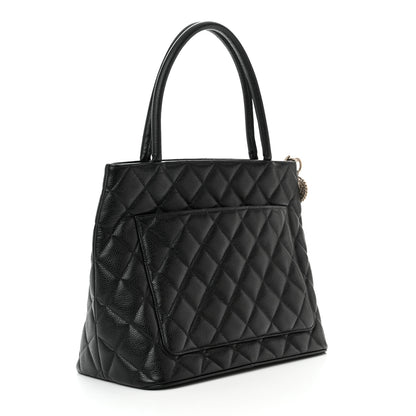 Chanel Caviar Quilted Medallion Tote Black 3 of 10