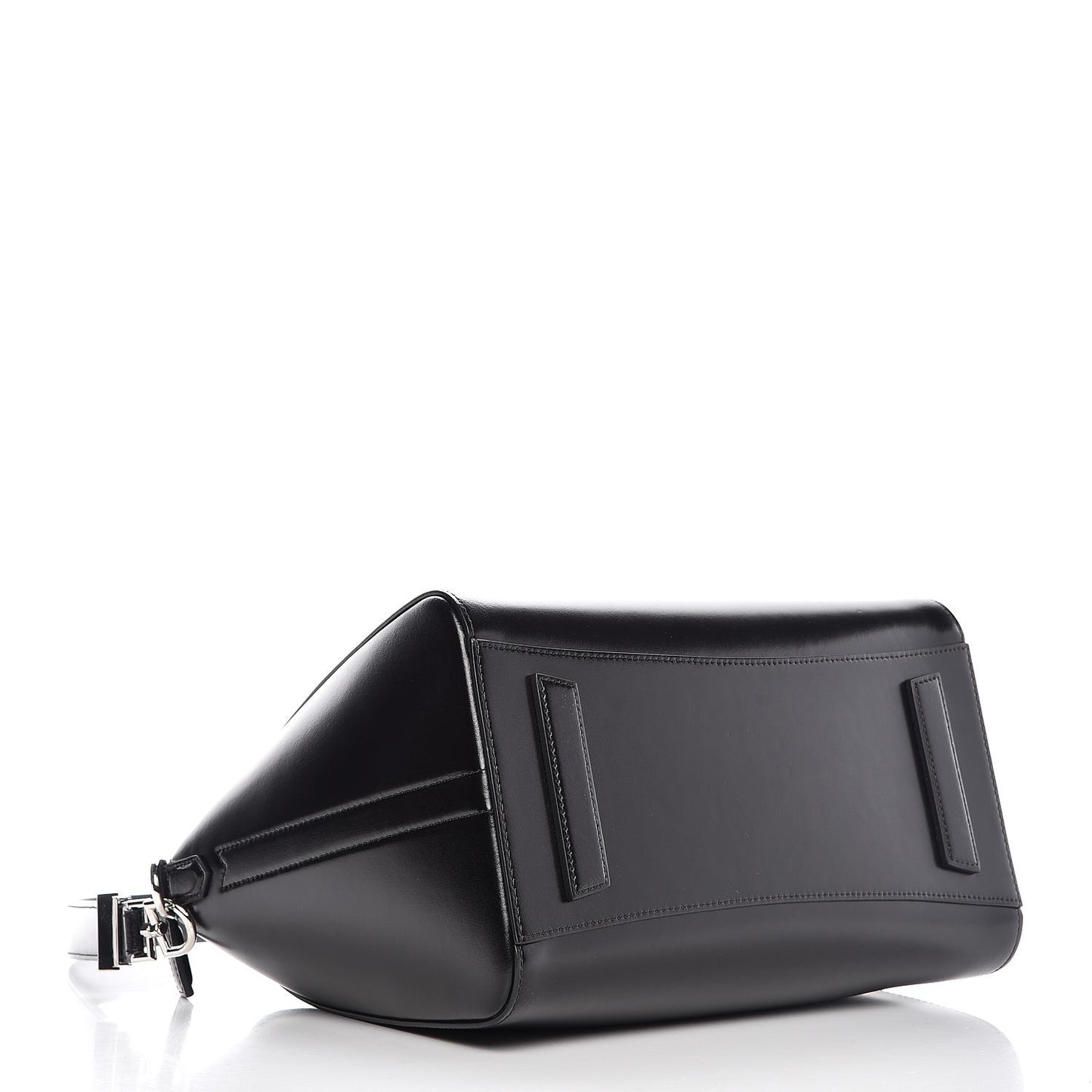 Shiny Lord Calfskin Medium Antigona Black