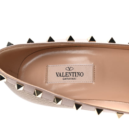 Valentino Garavani Metallic Pebbled Calfskin Rockstud 85mm Pumps 41 Sasso Poudre 9 of 10