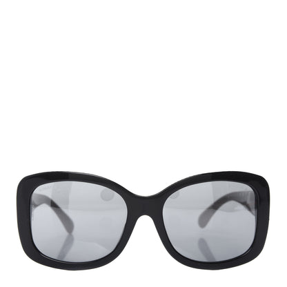 Chanel Acetate CC Sunglasses 5322 Black Beige 2 of 8