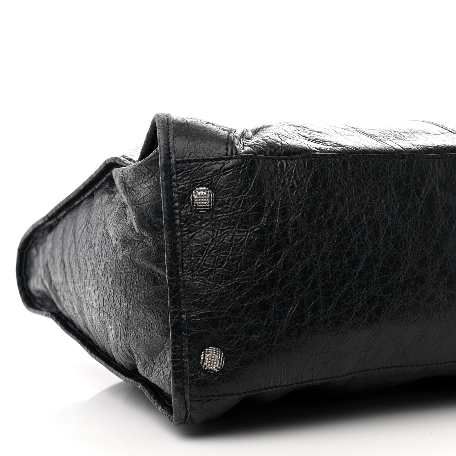 Balenciaga Agneau Giant 21 Silver Hardware Weekender Black 9 of 13