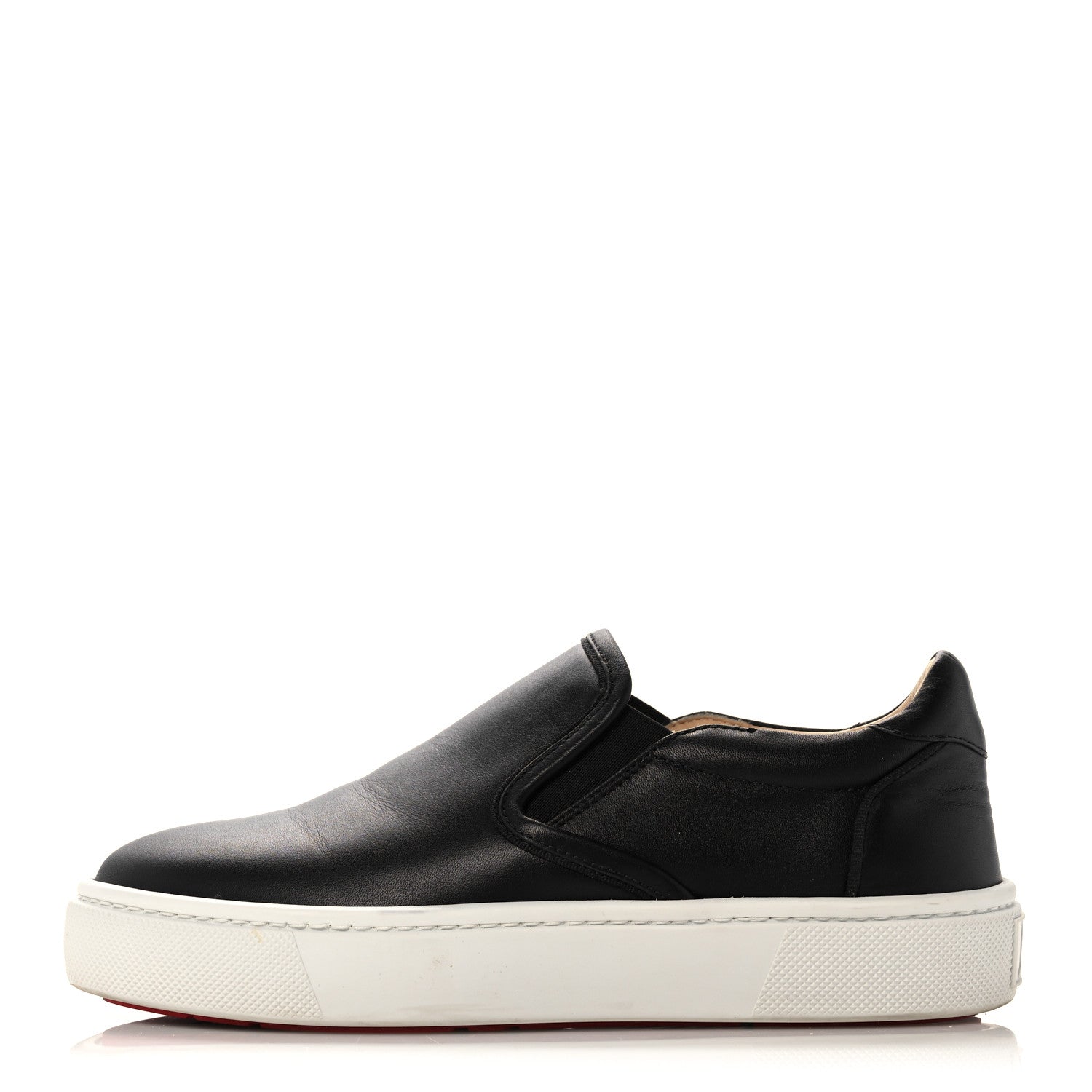 Christian Louboutin Calfskin Masteraltissima Flat Sneakers 37 Black 1 of 9