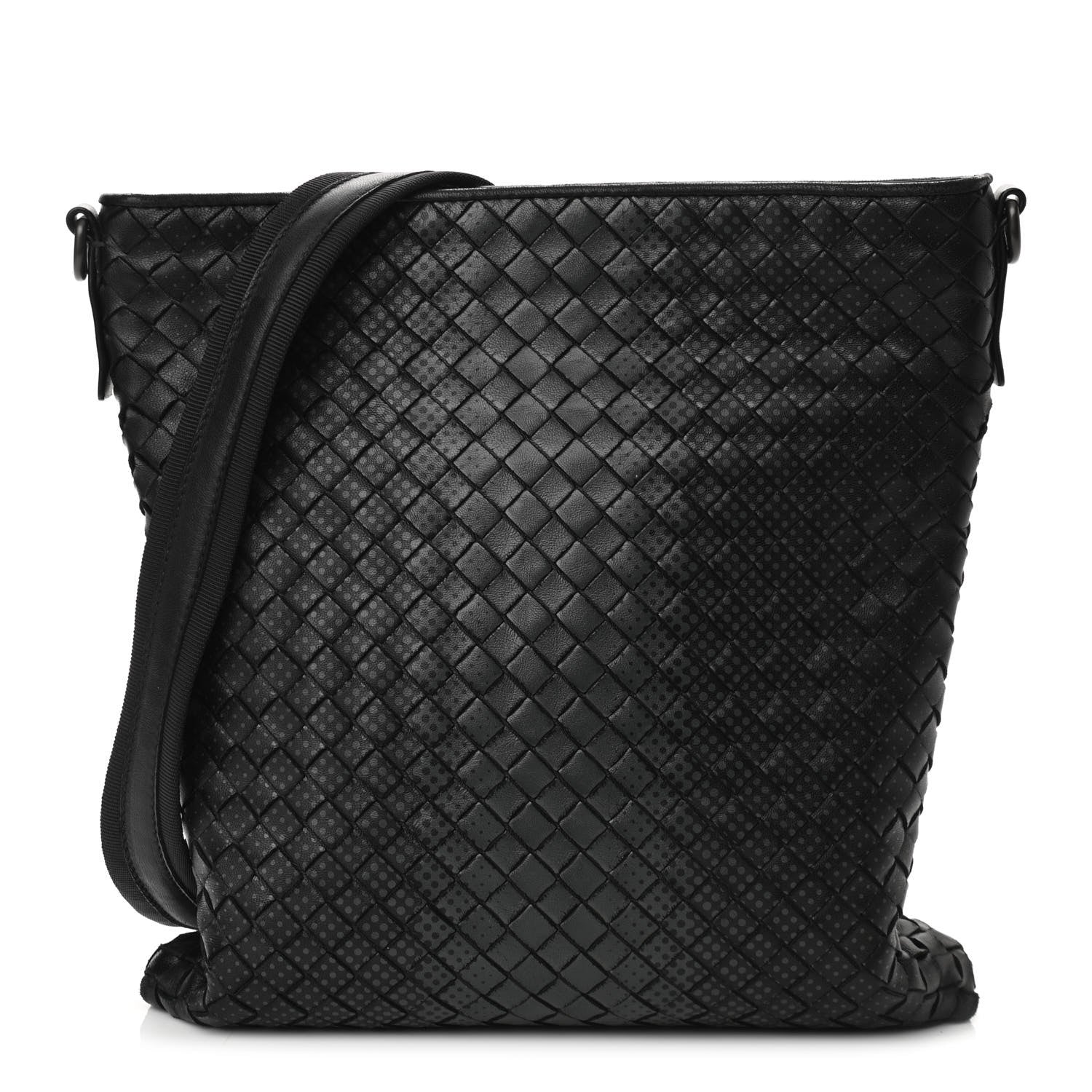 Bottega Veneta Nappa Intrecciato Messenger Bag Black 1 of 10