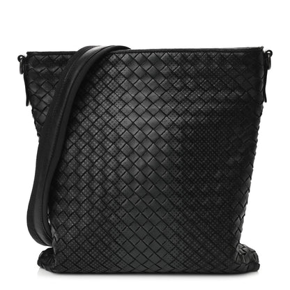 Bottega Veneta Nappa Intrecciato Messenger Bag Black 1 of 10