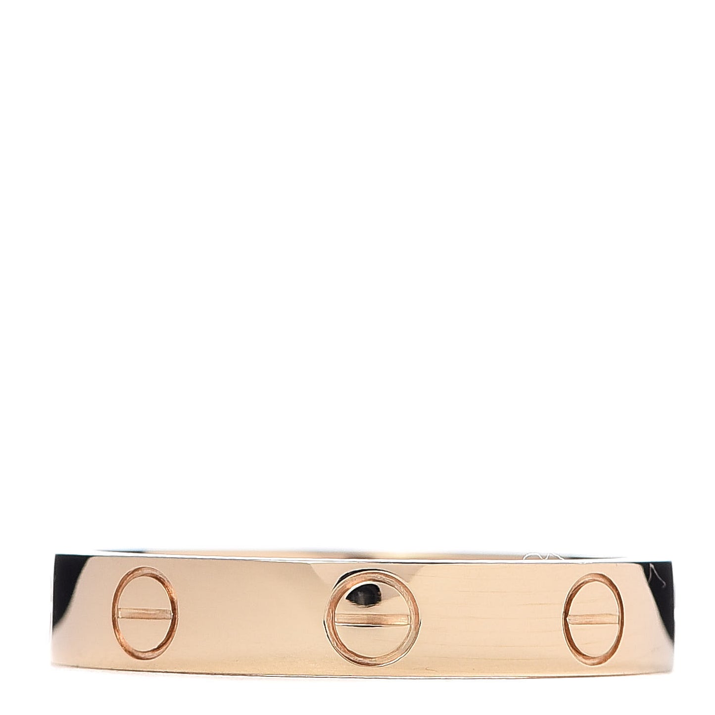 18K Yellow Gold 3.5mm LOVE Wedding Band Ring 54 6.75